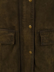Giubbotto Glamis Burs burned suede 2 THE JACKIE LEATHERS Donna - Verde