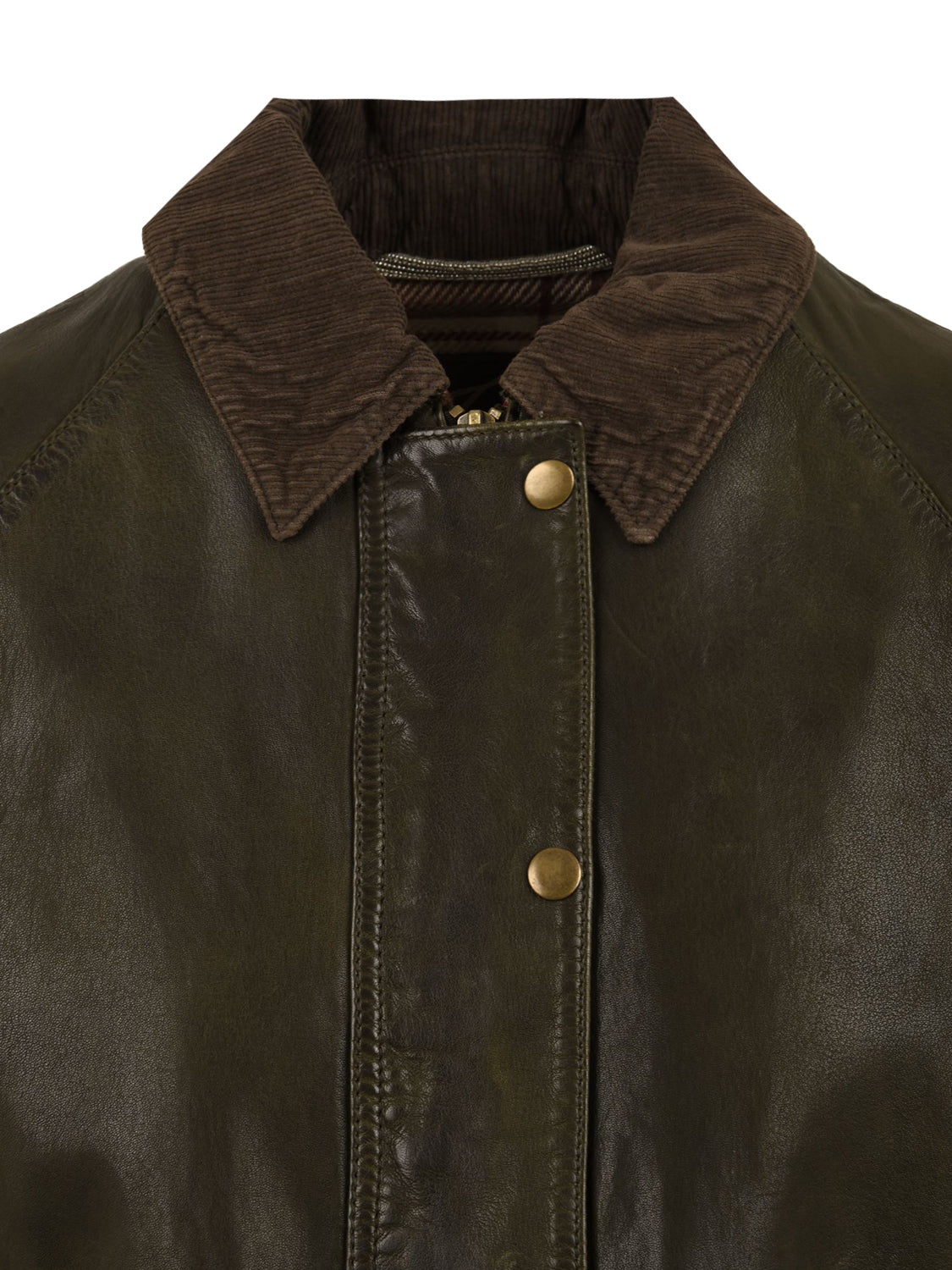 Giubbotto Glamis Vegt grainy leather THE JACKIE LEATHERS Donna - Verde