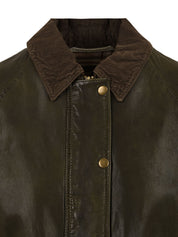 Giubbotto Glamis Vegt grainy leather THE JACKIE LEATHERS Donna - Verde