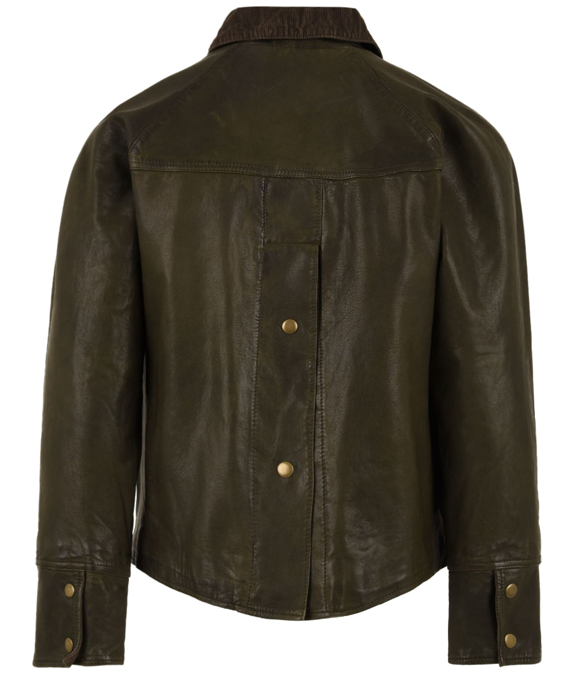 Giubbotto Glamis Vegt grainy leather THE JACKIE LEATHERS Donna - Verde