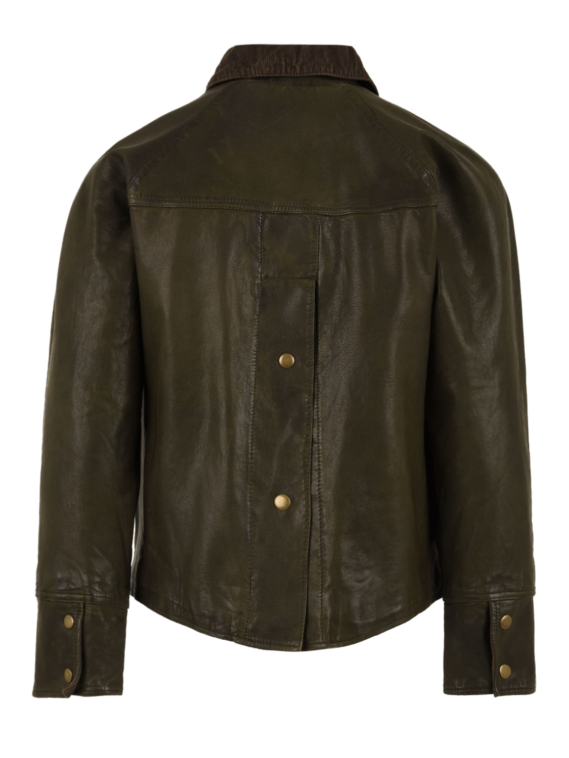 Giubbotto Glamis Vegt grainy leather THE JACKIE LEATHERS Donna - Verde