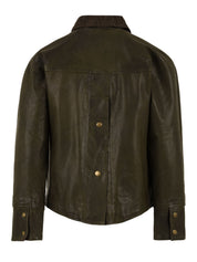 Giubbotto Glamis Vegt grainy leather THE JACKIE LEATHERS Donna - Verde