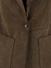 Giubbotto Lucilla Gsac bonded suede THE JACKIE LEATHERS Donna - Verde