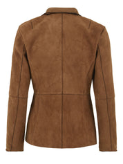 Giubbotto Lucilla Gsac bonded suede THE JACKIE LEATHERS Donna - Marrone