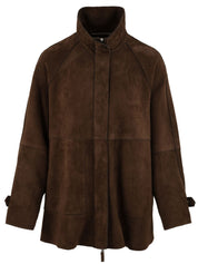 Giubbotto Malika bonded bold suede THE JACKIE LEATHERS Donna - Marrone