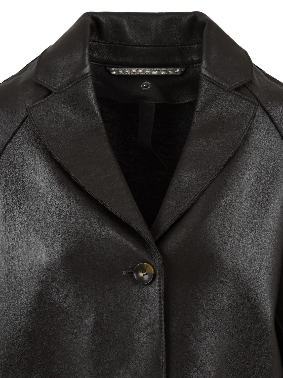 Giubbotto Sun con davantino in maglia staccabile con cappuccio THE JACKIE LEATHERS Donna - Marrone