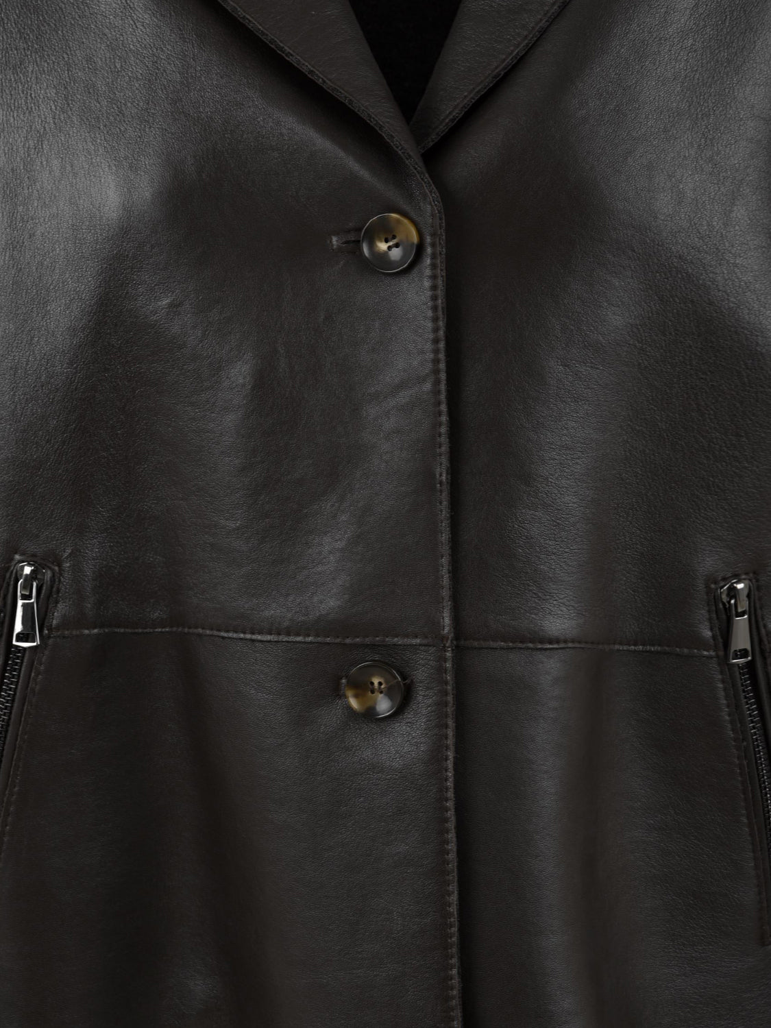 Giubbotto Sun con davantino in maglia staccabile con cappuccio THE JACKIE LEATHERS Donna - Marrone