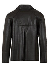 Giubbotto Sun con davantino in maglia staccabile con cappuccio THE JACKIE LEATHERS Donna - Marrone