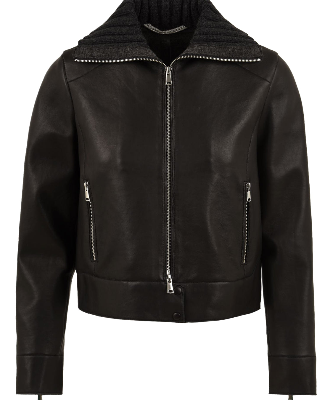GiubbottoTilde bonded plongèe THE JACKIE LEATHERS Donna - Nero