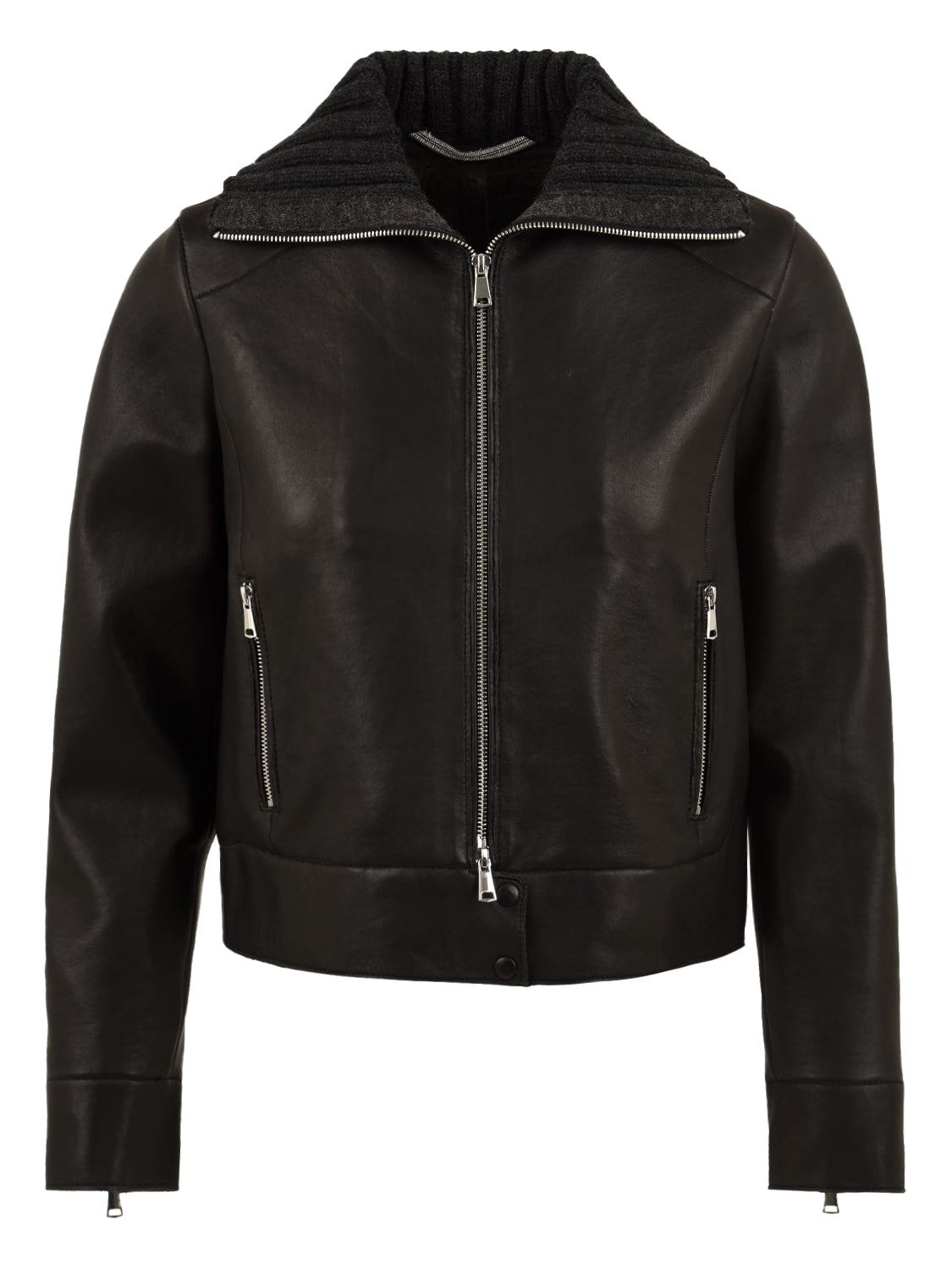 GiubbottoTilde bonded plongèe THE JACKIE LEATHERS Donna - Nero