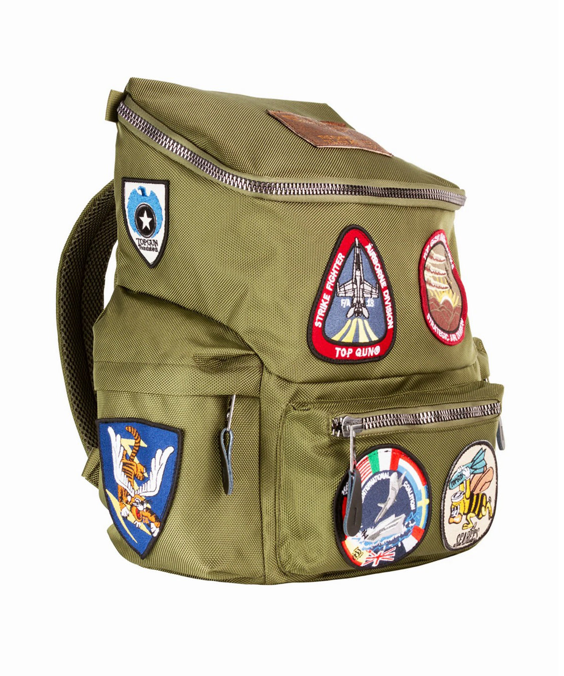 Zaino con patch TOP GUN Unisex - Verde