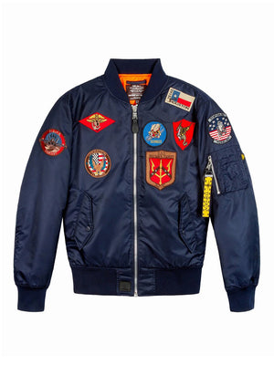 Bomber MA-1 con patch TOP GUN Uomo - Blue