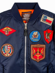 Bomber MA-1 con patch TOP GUN Uomo - Blue