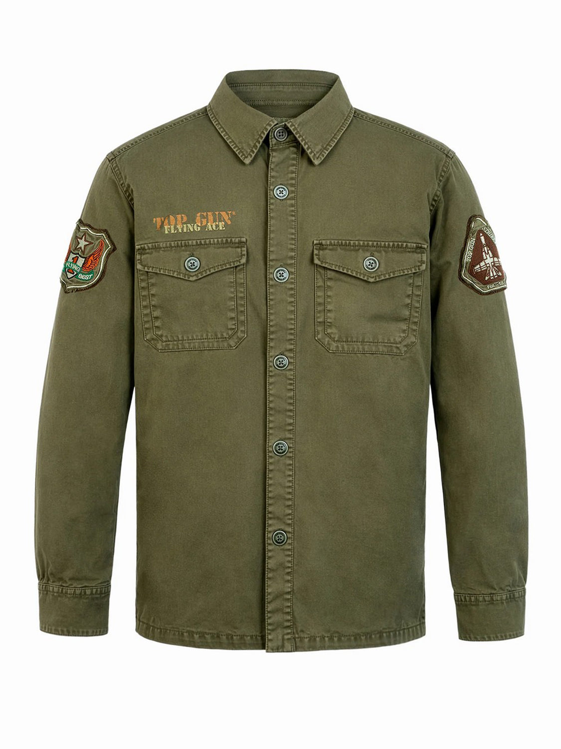 Camicia Utility TOP GUN Uomo - Verde