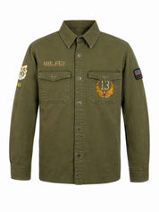 Camicia Military TOP GUN Uomo - Verde
