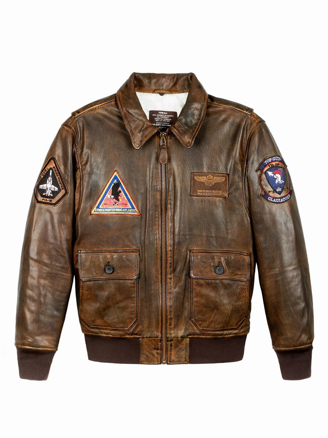 Giubbotto Top Hook TOP GUN Uomo - Marrone