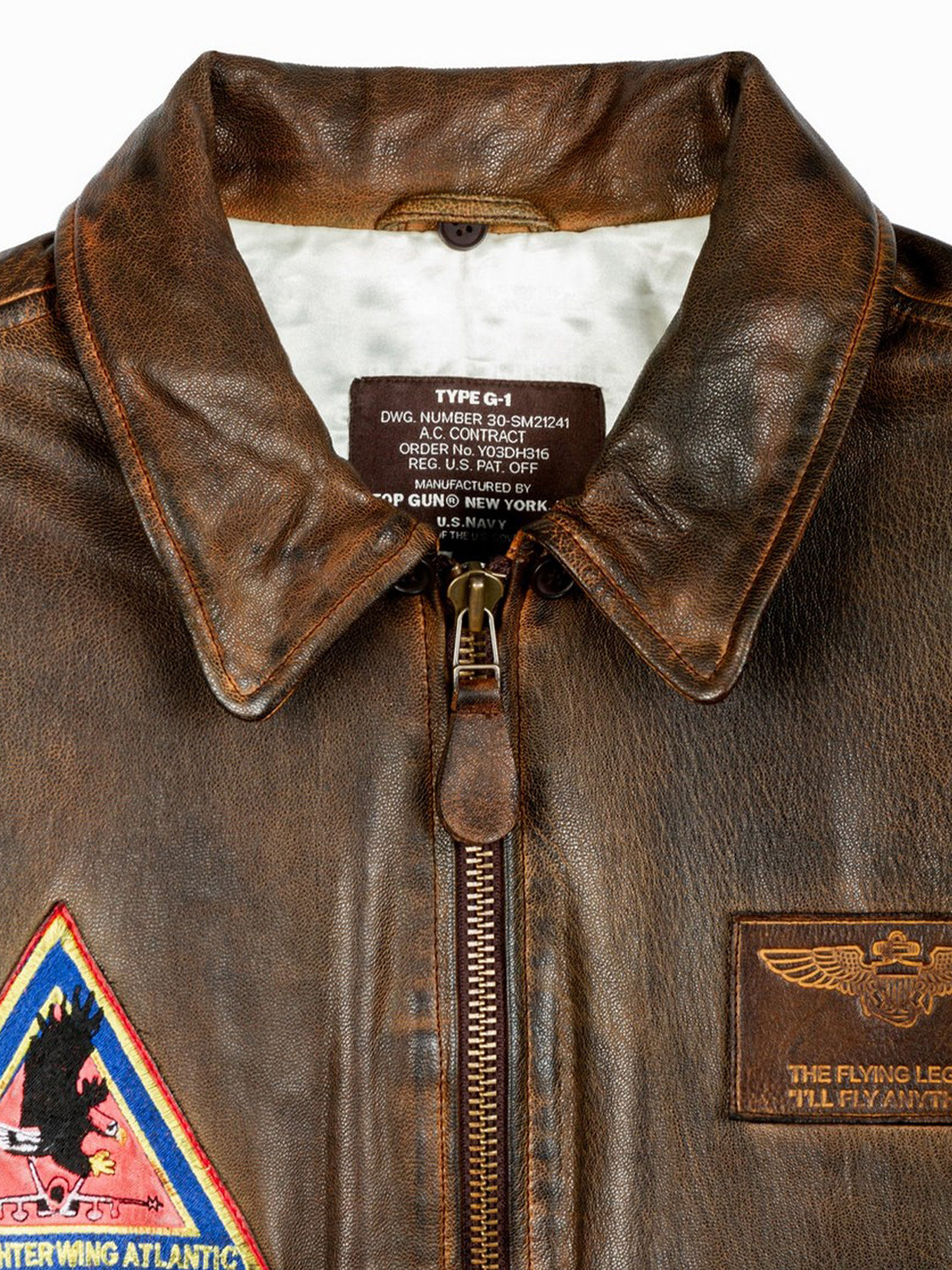 Giubbotto Top Hook TOP GUN Uomo - Marrone