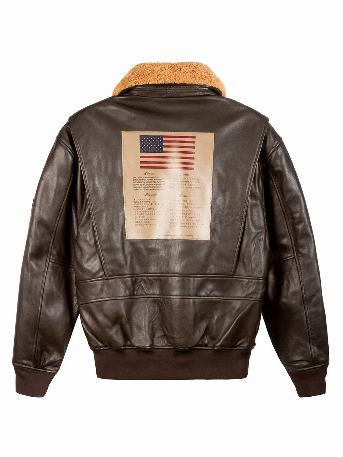 Giubbotto leather jacket TOP GUN Uomo - Marrone