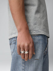 Anello Superstar Knuckle TWOJEYS Unisex - Argento