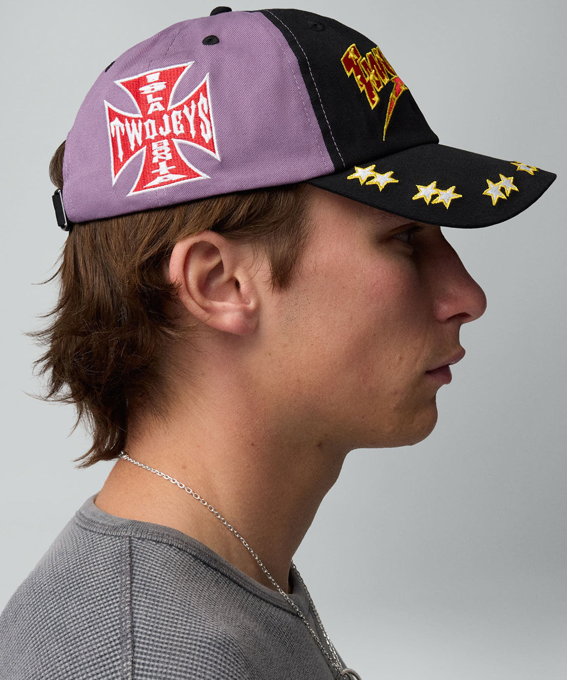Cappello Embroidered Dad TWOJEYS Unisex - Viola