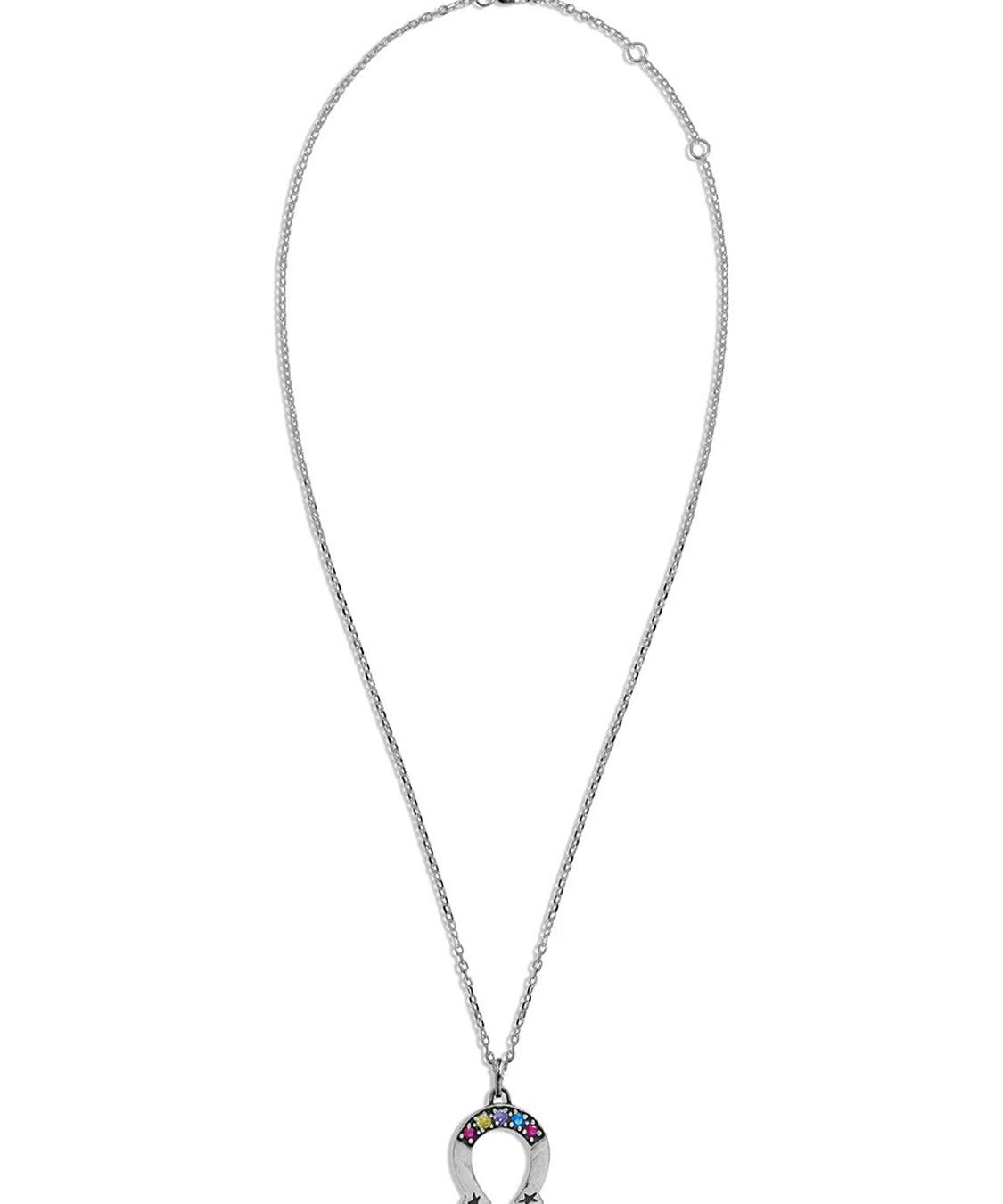 Collana Multicolor Stone Horseshoe TWOJEYS Unisex - Argento