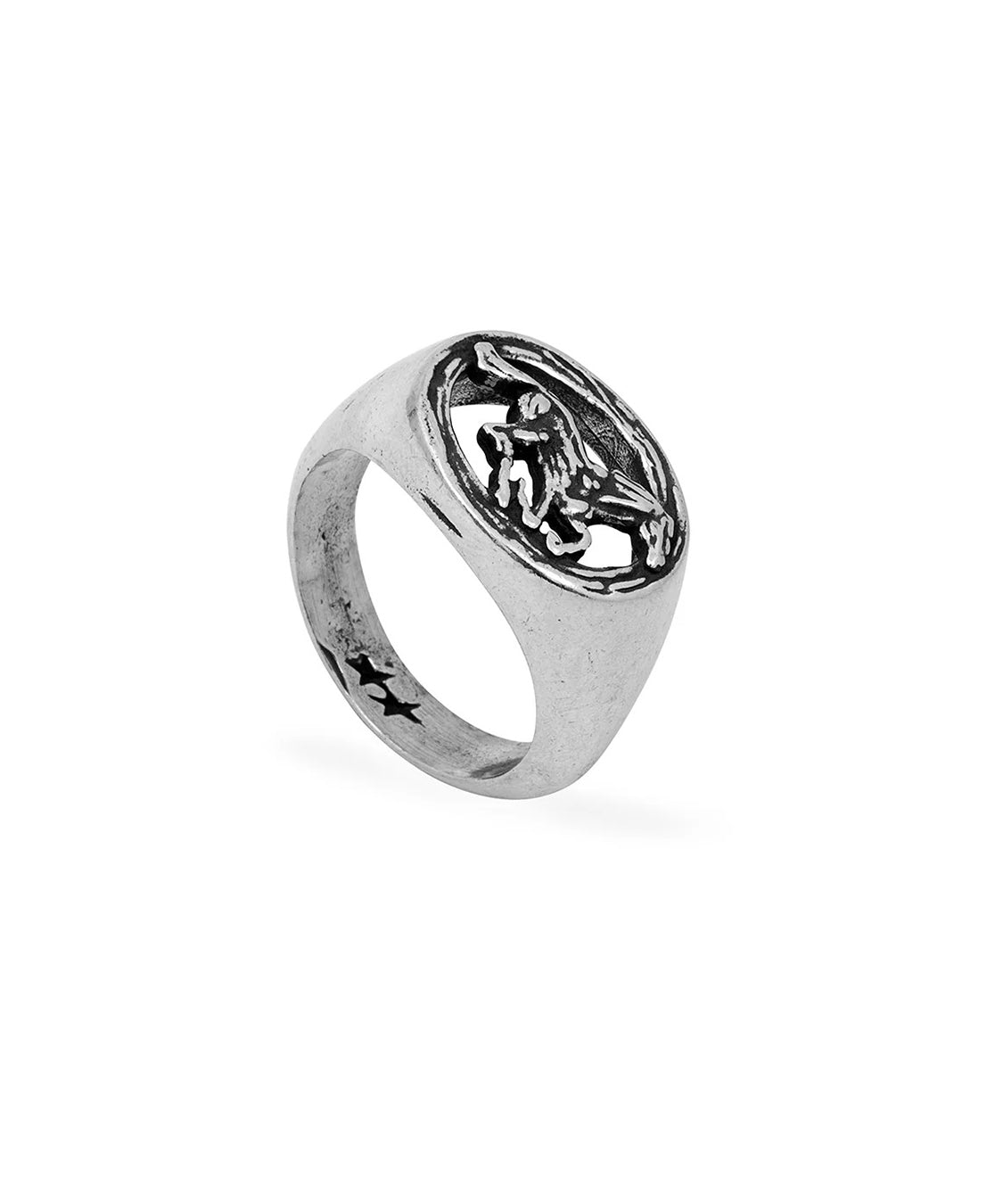 Anello Sterling Signed TWOJEYS Unisex - Argento