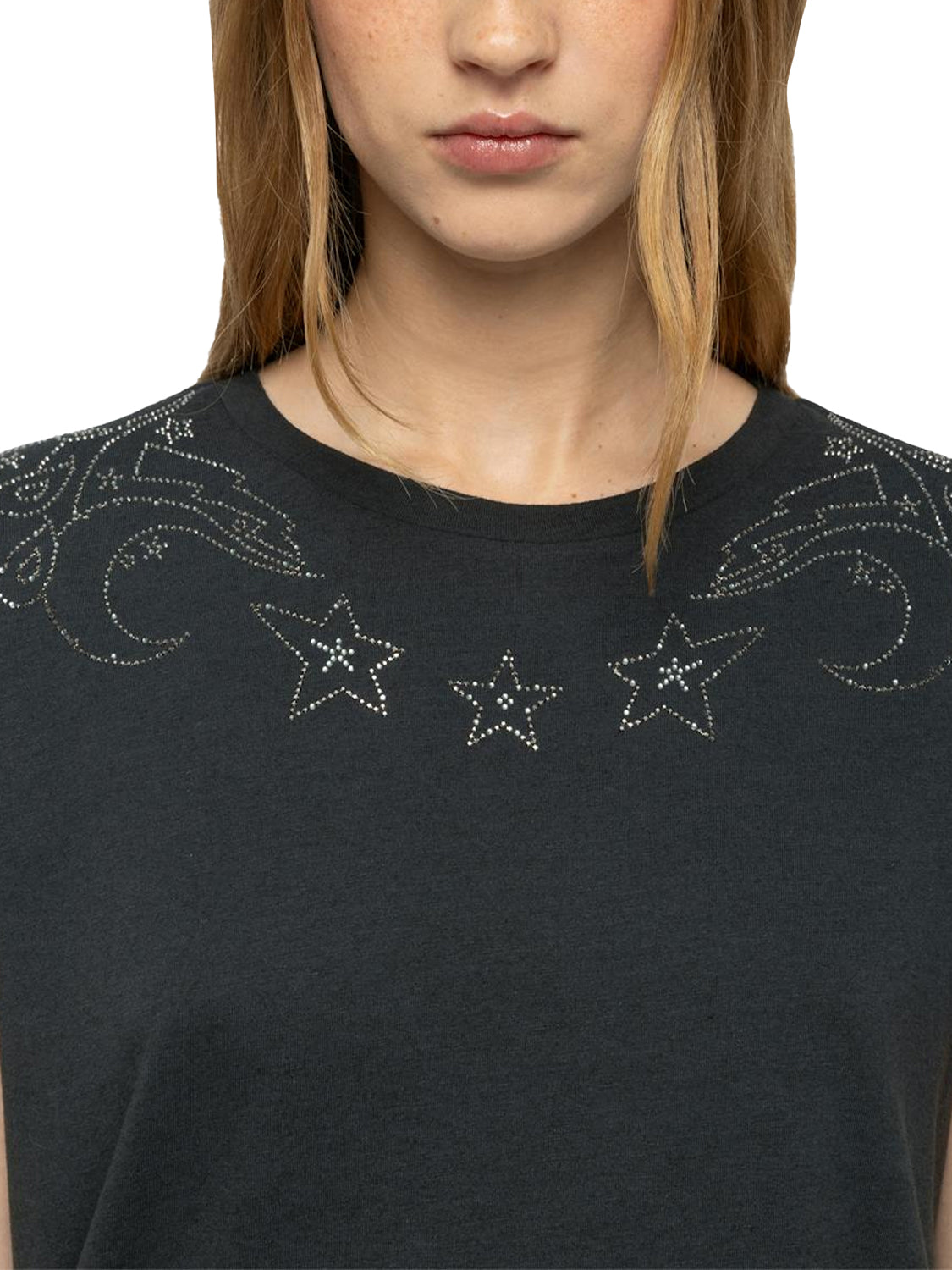 T-shirt Alys con strass ZADIG&VOLTAIRE Donna - Grigio