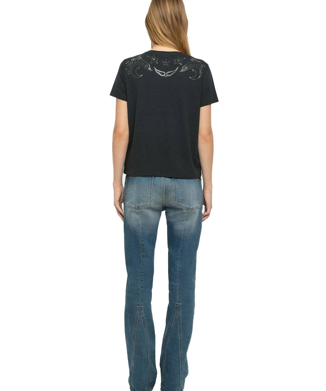 T-shirt Alys con strass ZADIG&VOLTAIRE Donna - Grigio
