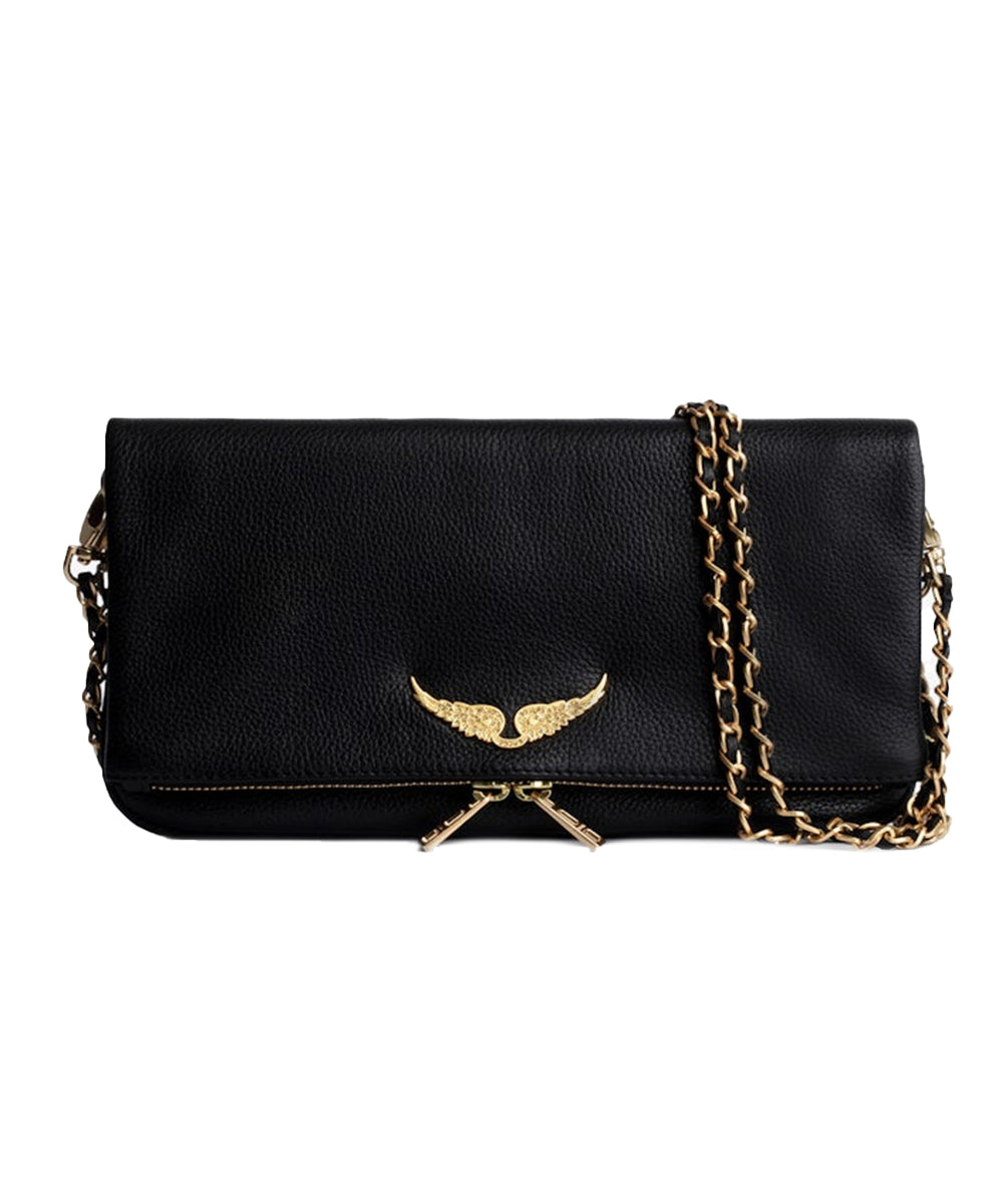 Pochette Rock grained leather ZADIG&VOLTAIRE Donna - Nero