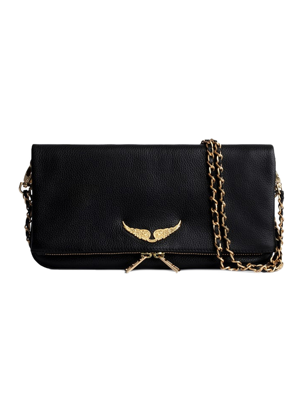 Pochette Rock grained leather ZADIG&VOLTAIRE Donna - Nero