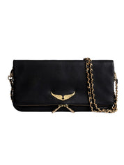 Pochette Rock grained leather ZADIG&VOLTAIRE Donna - Nero