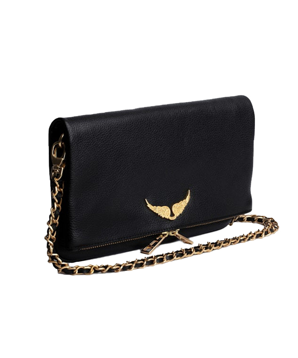 Pochette Rock grained leather ZADIG&VOLTAIRE Donna - Nero