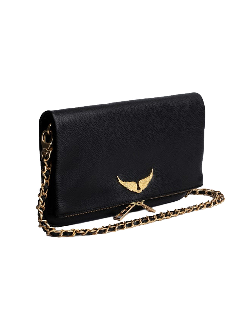 Pochette Rock grained leather ZADIG&VOLTAIRE Donna - Nero