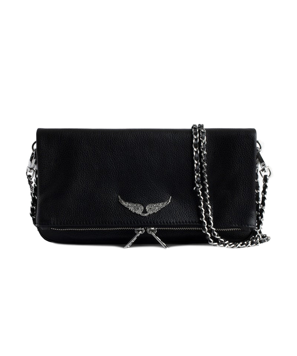 Pochette Rock grained leather ZADIG&VOLTAIRE Donna - Nero