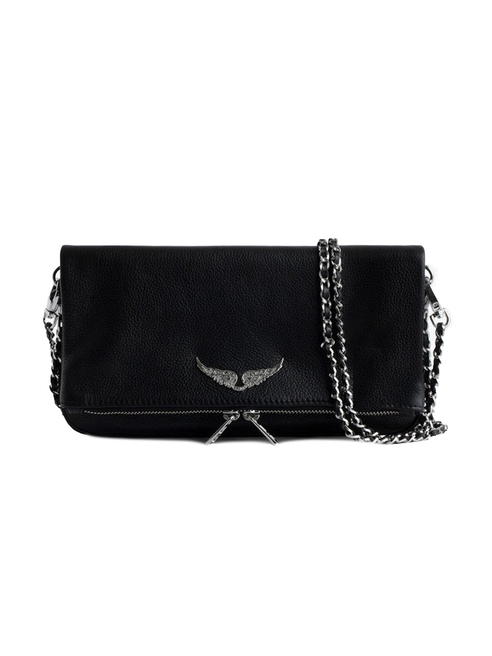Pochette Rock grained leather ZADIG&VOLTAIRE Donna - Nero
