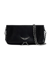 Pochette Rock grained leather ZADIG&VOLTAIRE Donna - Nero