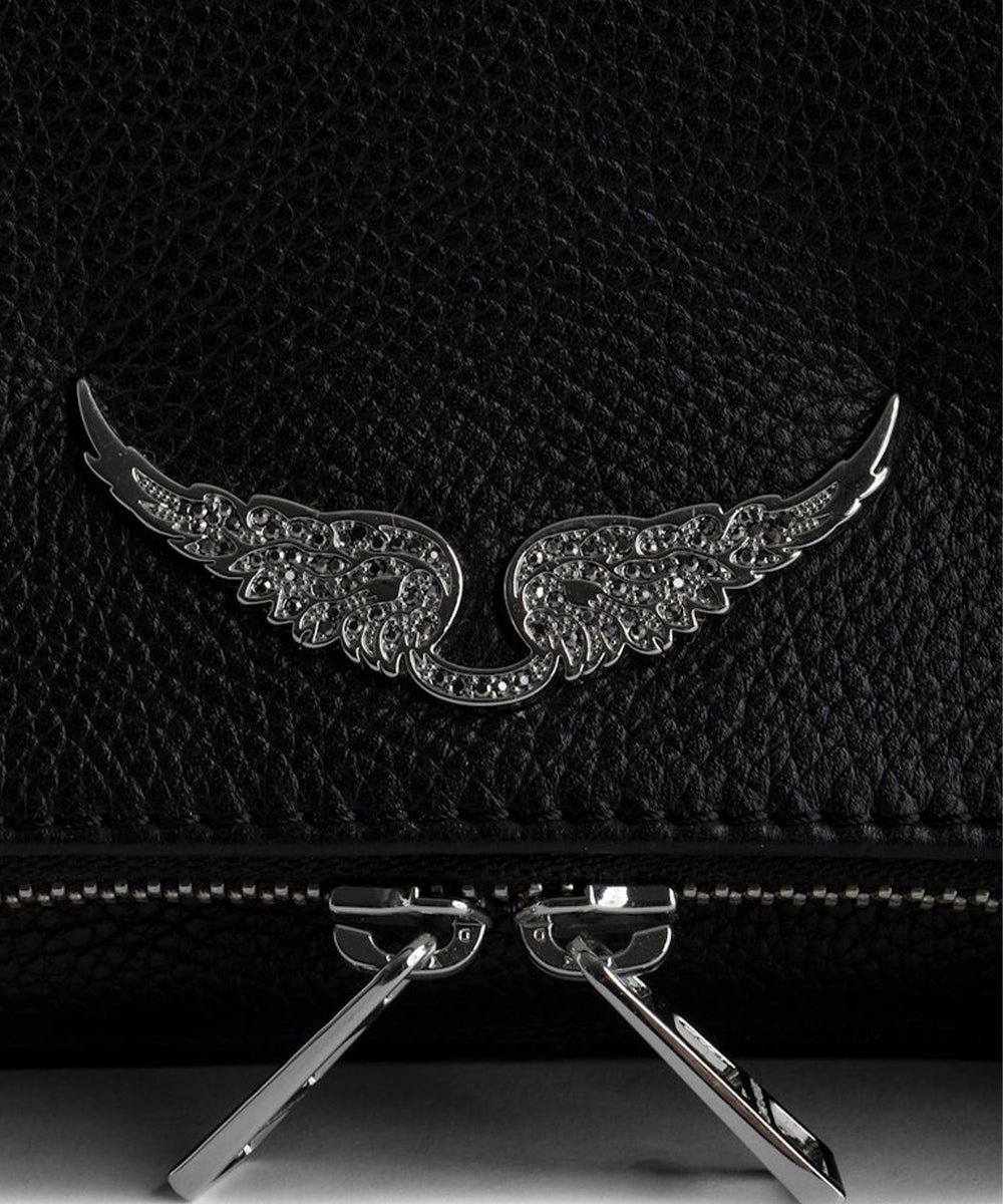 Pochette Rock grained leather ZADIG&VOLTAIRE Donna - Nero