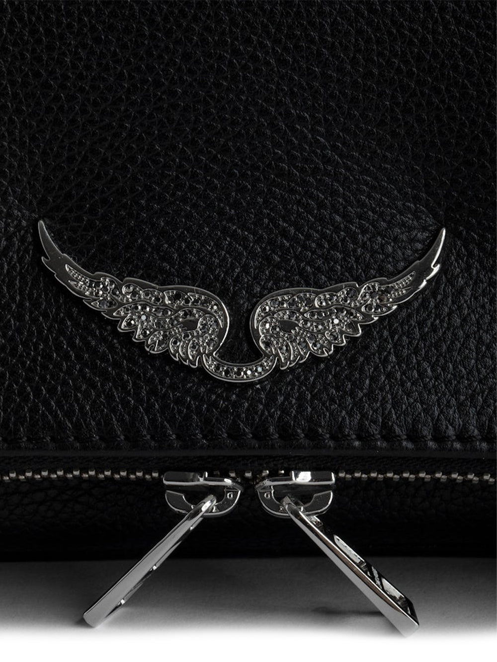 Pochette Rock grained leather ZADIG&VOLTAIRE Donna - Nero