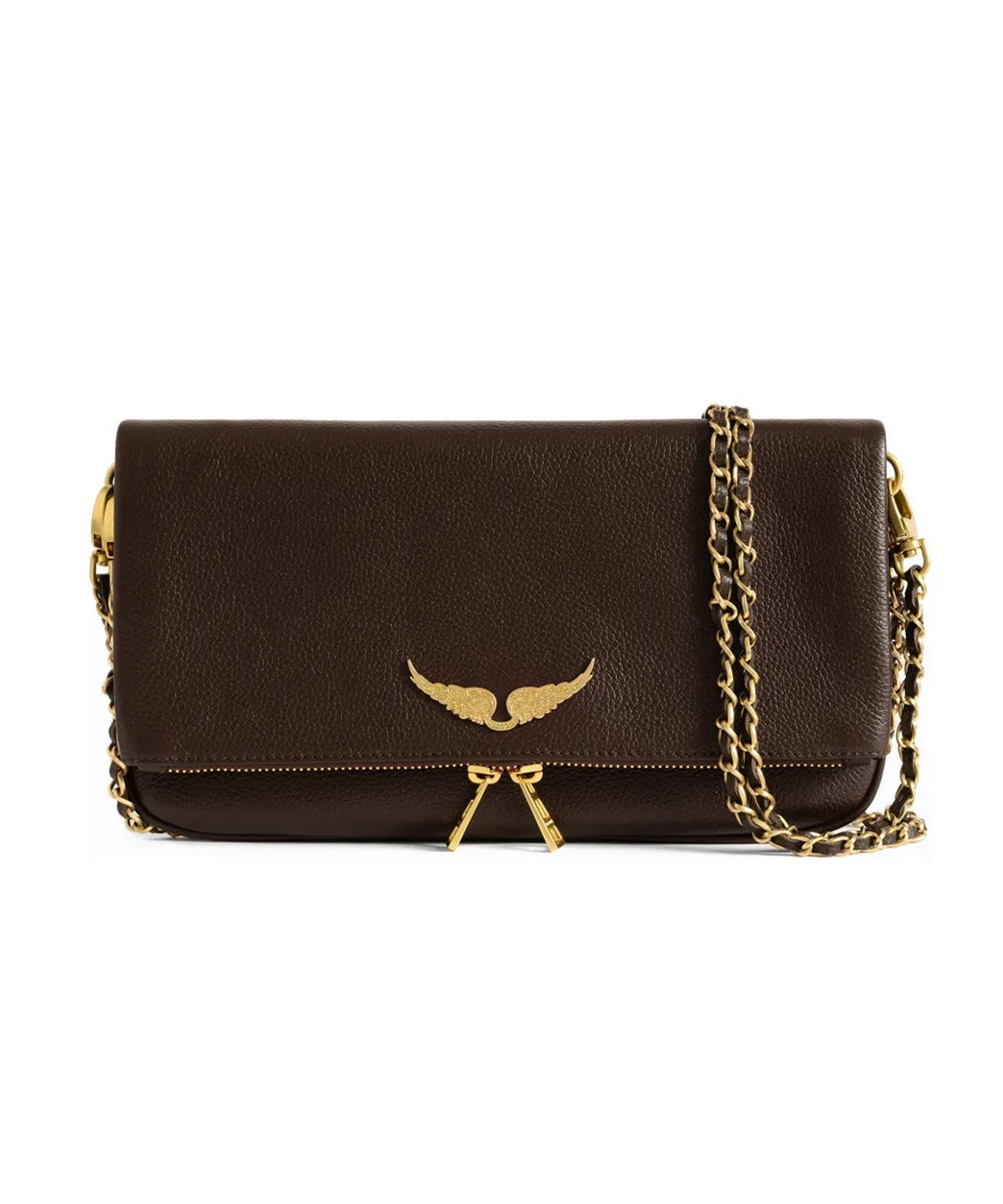 Pochette Rock Grained Leather ZADIG&VOLTAIRE Donna - Marrone