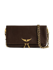 Pochette Rock Grained Leather ZADIG&VOLTAIRE Donna - Marrone