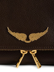 Pochette Rock Grained Leather ZADIG&VOLTAIRE Donna - Marrone