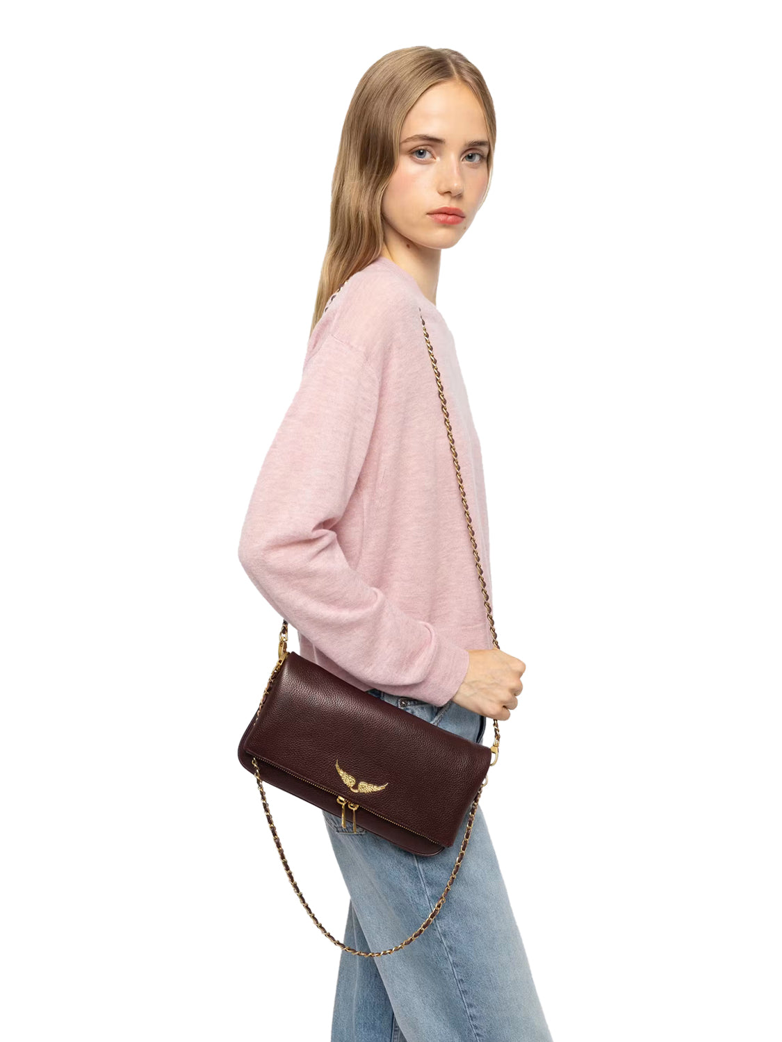 Pochette Rock Grained Leather ZADIG&VOLTAIRE Donna - Viola