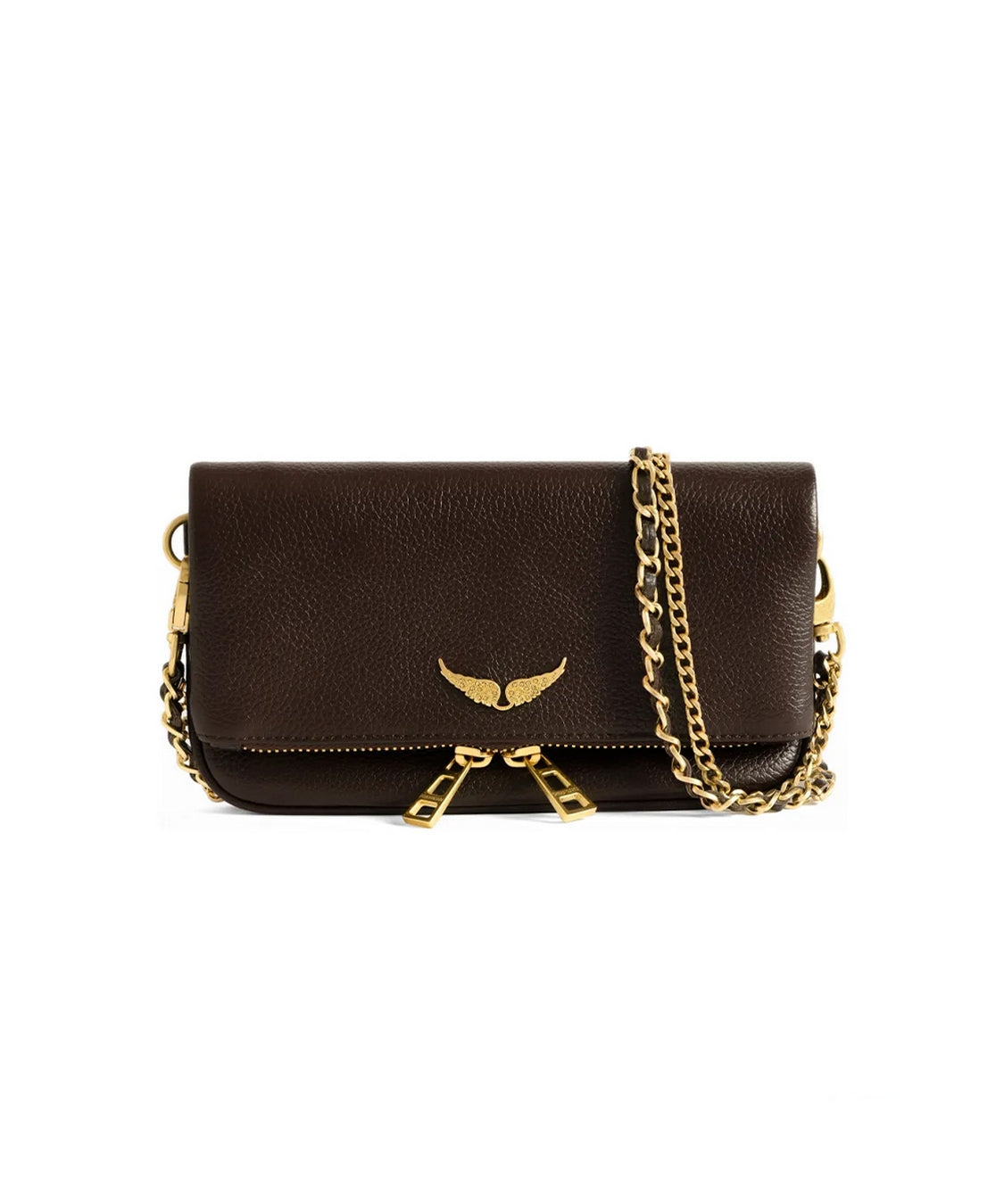 Pochette Rock Mini Grained Leather ZADIG&VOLTAIRE Donna - Marrone