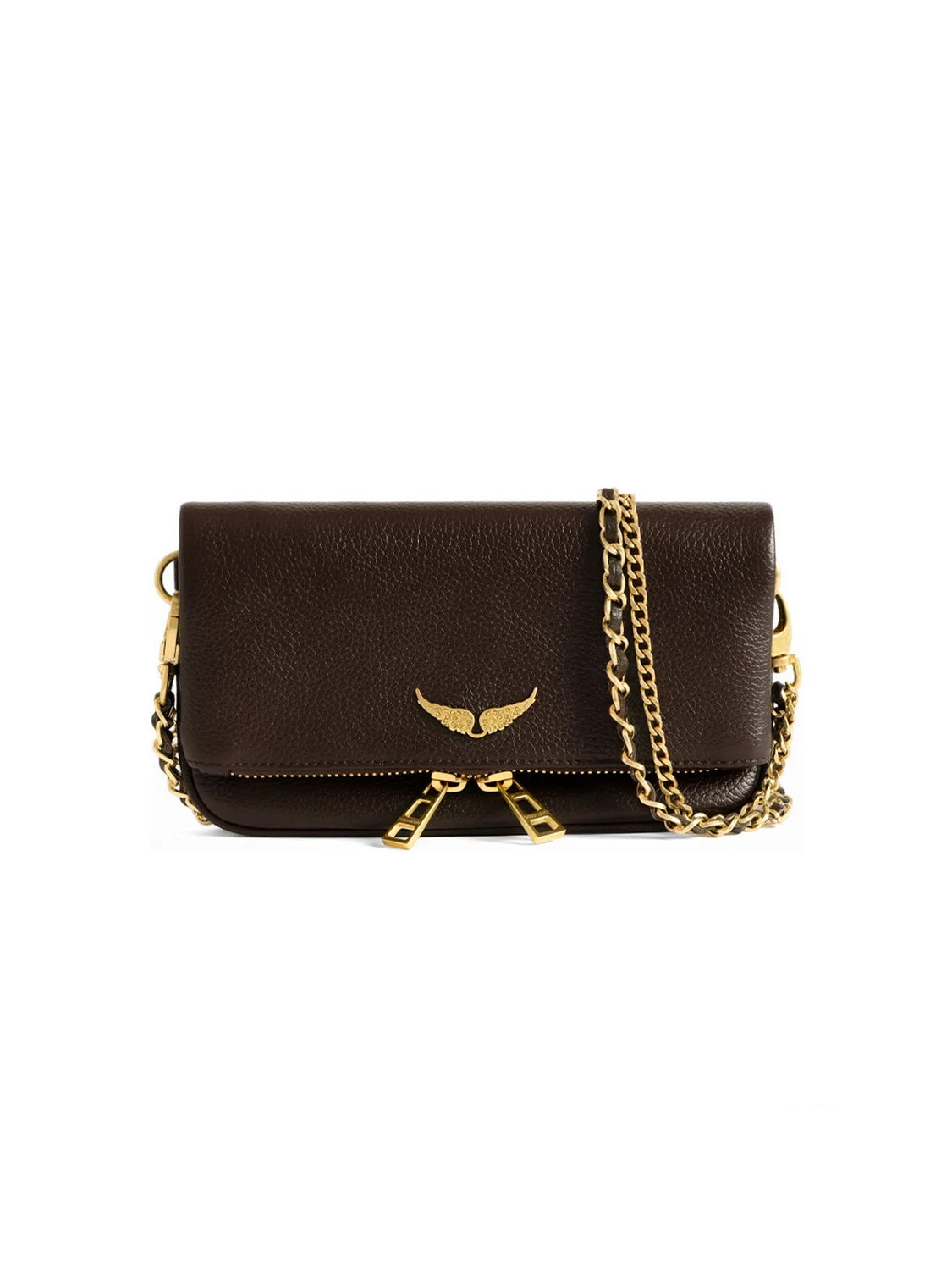 Pochette Rock Mini Grained Leather ZADIG&VOLTAIRE Donna - Marrone