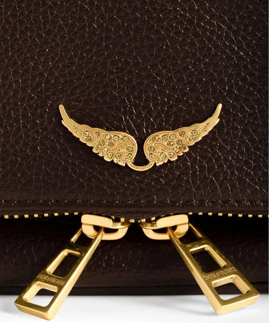 Pochette Rock Mini Grained Leather ZADIG&VOLTAIRE Donna - Marrone