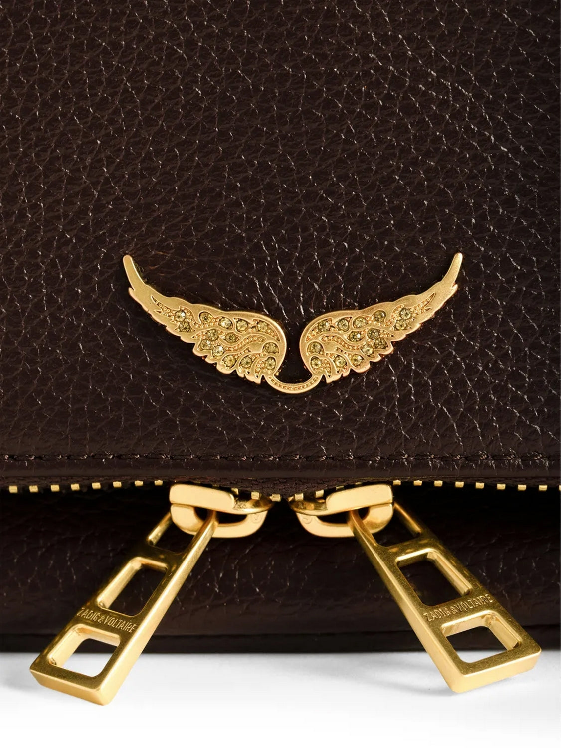 Pochette Rock Mini Grained Leather ZADIG&VOLTAIRE Donna - Marrone