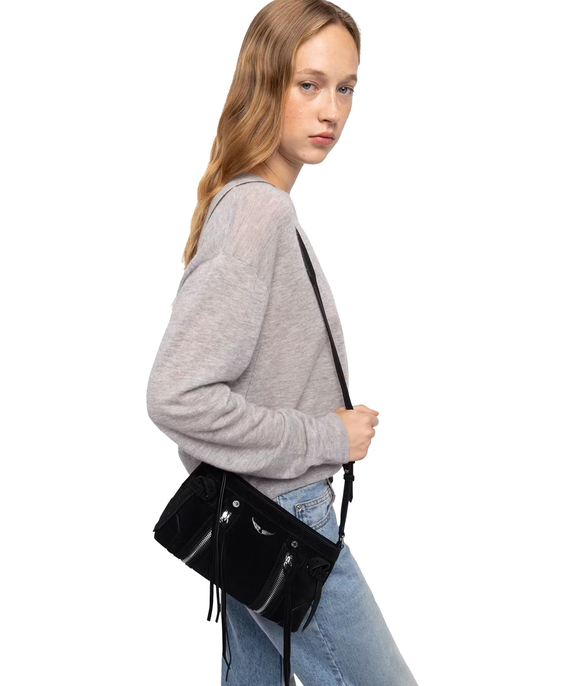 Borsa Madison Mini Suede ZADIG&VOLTAIRE Donna - Nero