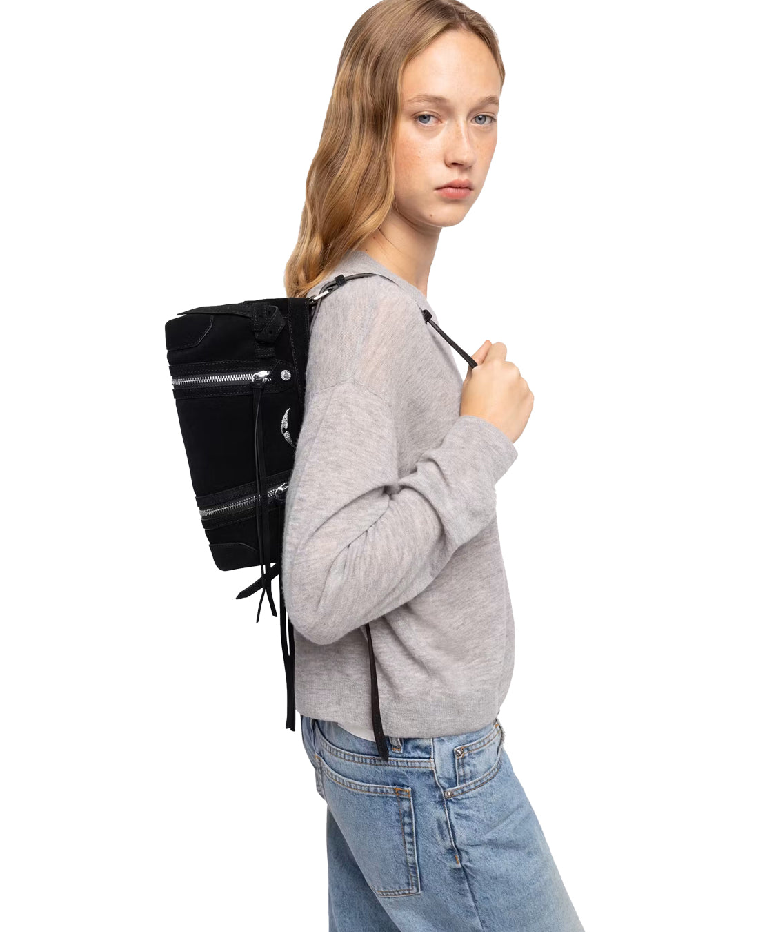 Borsa Madison Mini Suede ZADIG&VOLTAIRE Donna - Nero