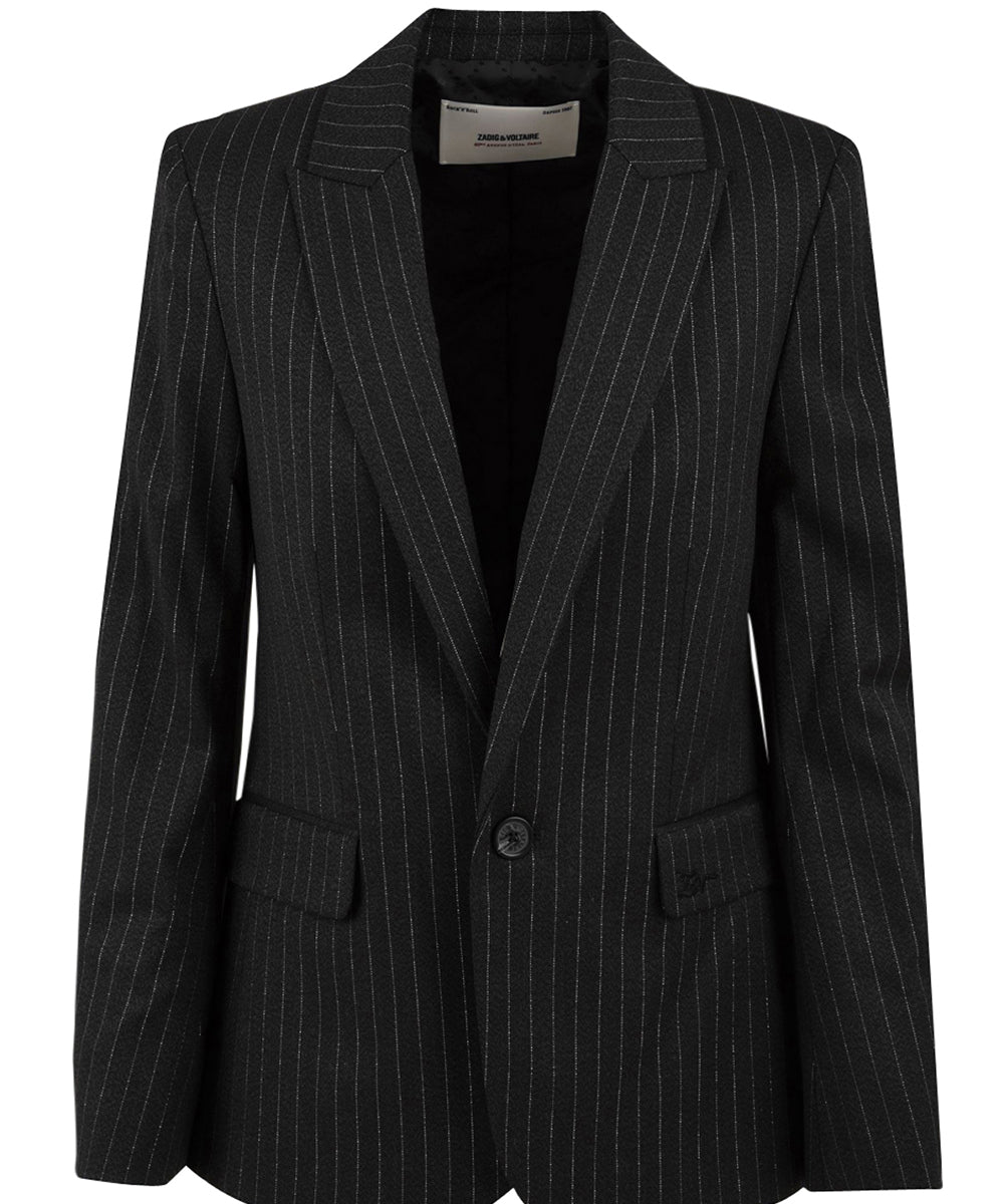 Giacca Blazer Valser pinstripes ZADIG&VOLTAIRE Donna - Grigio