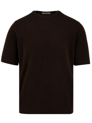 T-shirt Uomo con bordi a costine